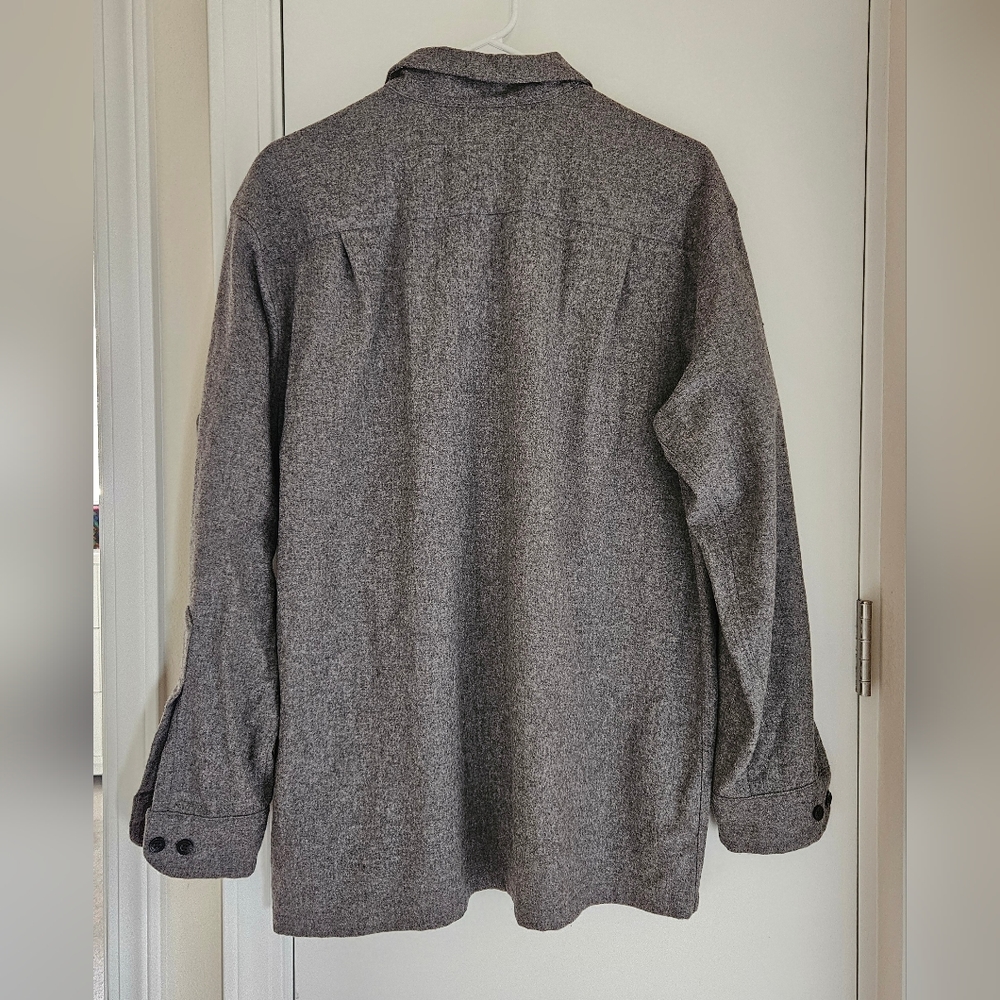Men's PENDLETON Original Board Shirt - Solid Gray - Medium - Wool - Picture 3 of 7